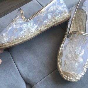 Sheer Floral Flats